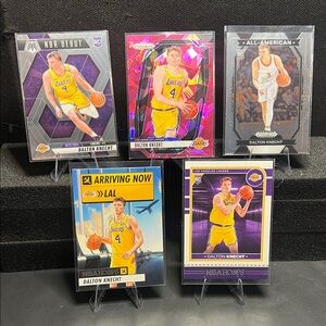 Dalton Knecht Basketball Rookie Trading Card Lot  Los Angeles Lakers